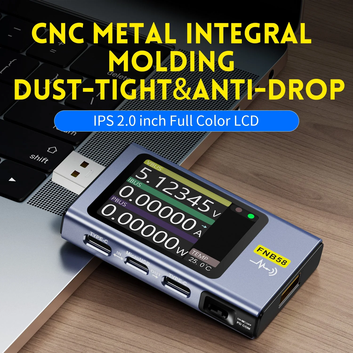 FNIRSI® FNB58 USB Fast Charge Tester - Image 6