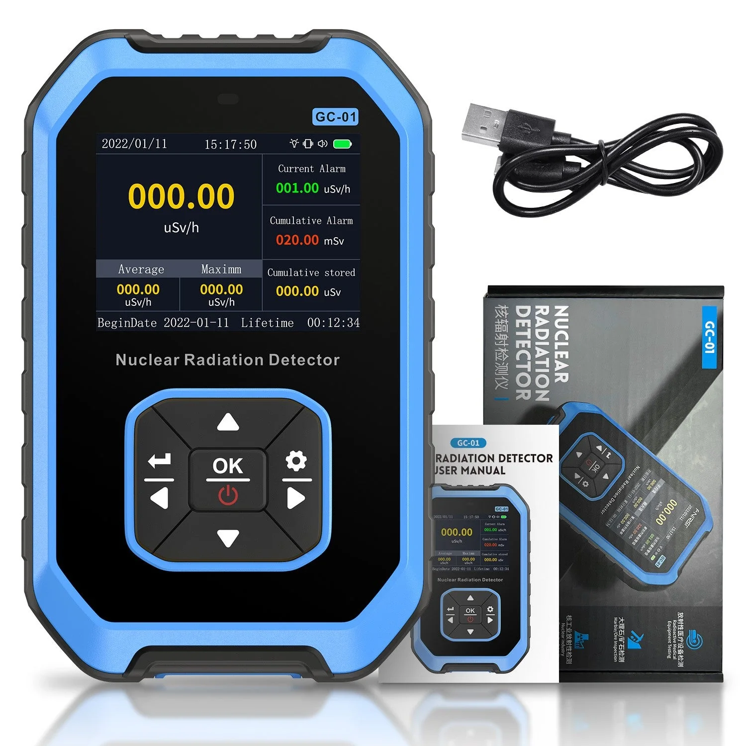 FNIRSI® GC-01 Nuclear Radiation Detector - Image 8