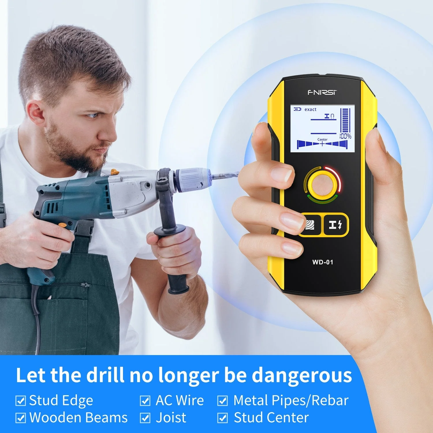 FNIRSI® WD-01 Wall Detector Scanner - Image 4
